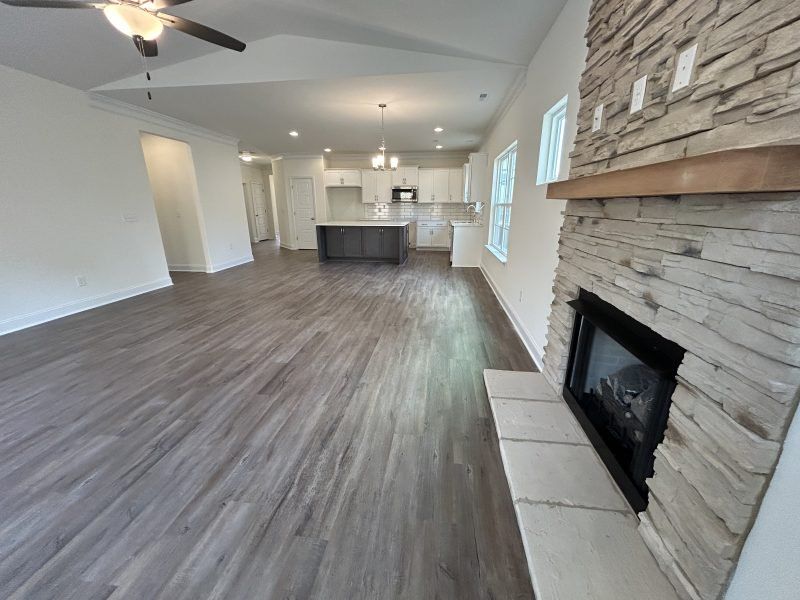 Spacious, unfurnished interior of a new home in Miller's Reserve, Winston-Salem (Image 23).