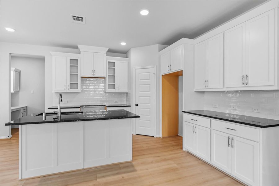 Furnished interior view inside a new home in Park at Eldridge, Sugar Land (Image 8). Furnished interior view inside a new home in Park at Eldridge, Sugar Land (Image 8).