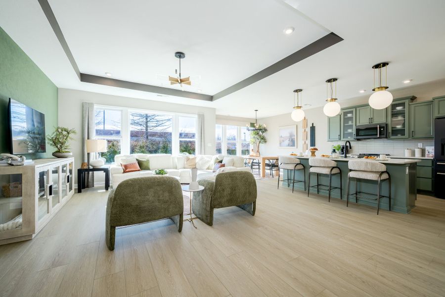 Representative furnished interior of a home built from the Magnolia by Fischer Homes in Vista Hills, Louisville (Image 7).