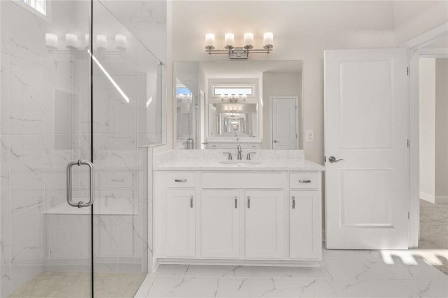 Furnished interior view inside a new home in Soleil Summit Chase, Snellville (Image 7).