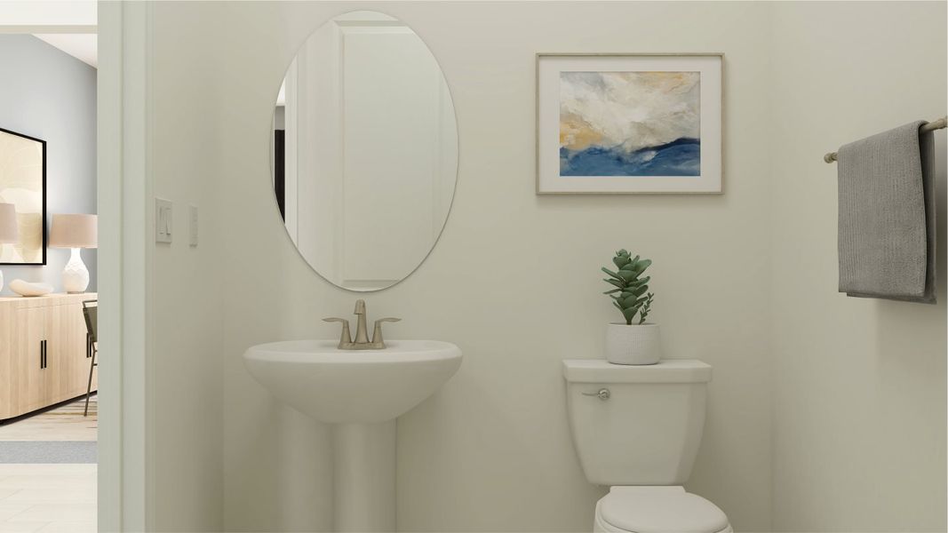 Daybreak powder room