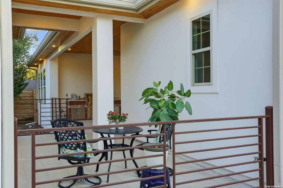 Exterior details and patio area of a home in , Terrell Hills (Image 40).