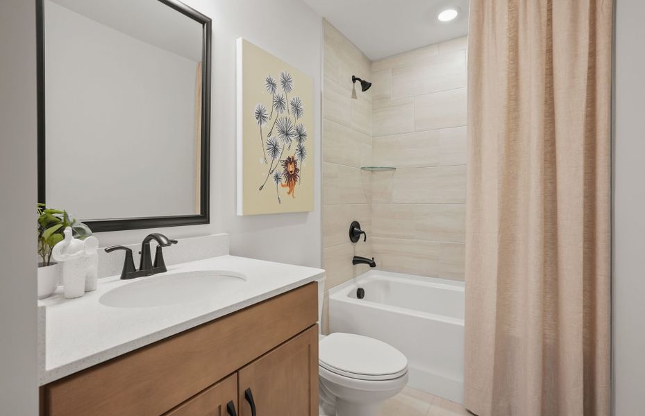 Furnished interior view inside a new home in Elmbrook, Indian Trail (Image 12).