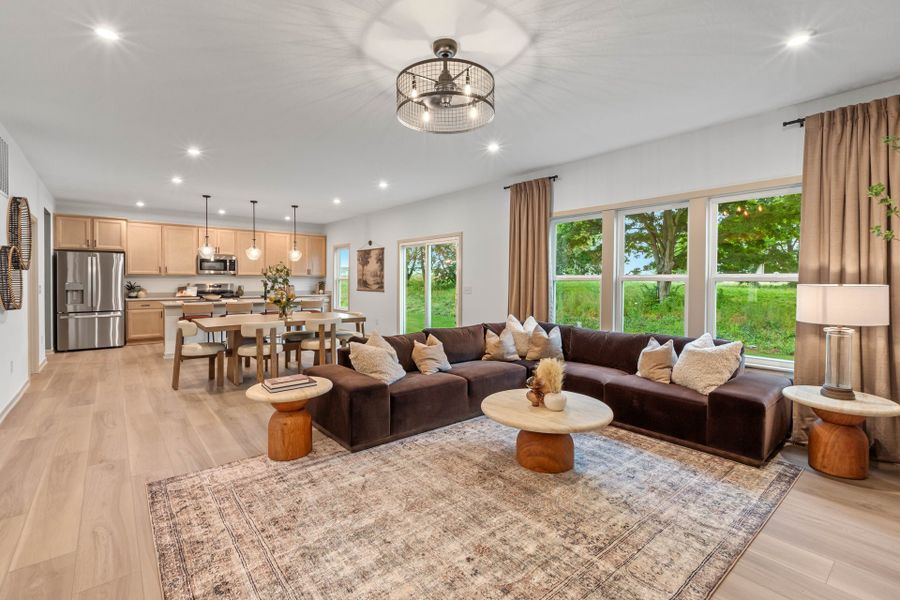 Representative furnished interior of a home built from the Fairfax by Fischer Homes in Bridle Run, Louisville (Image 16).