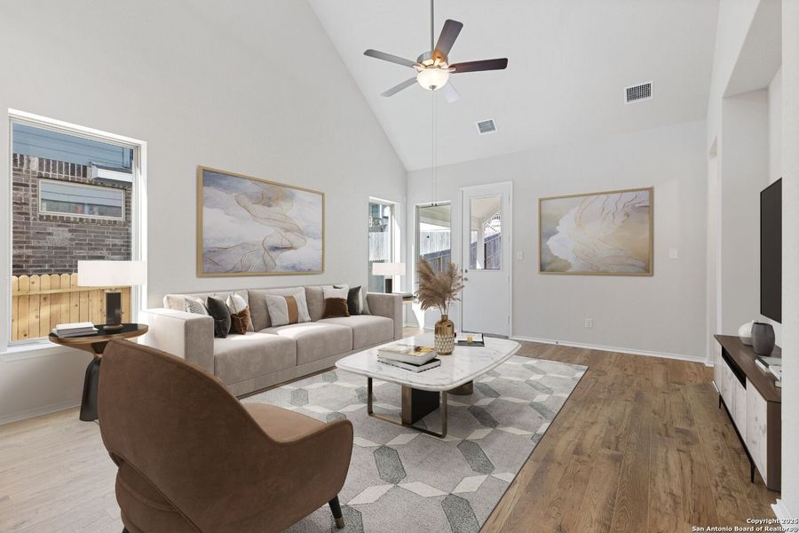 Furnished interior view inside a new home in Ladera, San Antonio (Image 5). Furnished interior view inside a new home in Ladera, San Antonio (Image 5).