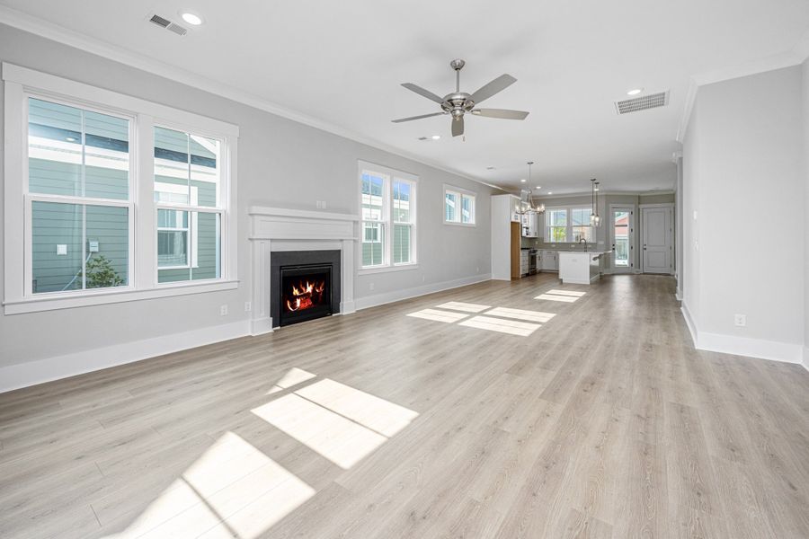 Representative unfurnished interior of a home built from the York by Homes by Dickerson in Nexton, Summerville (Image 14). Representative unfurnished interior of a home built from the York by Homes by Dickerson in Nexton, Summerville (Image 14).