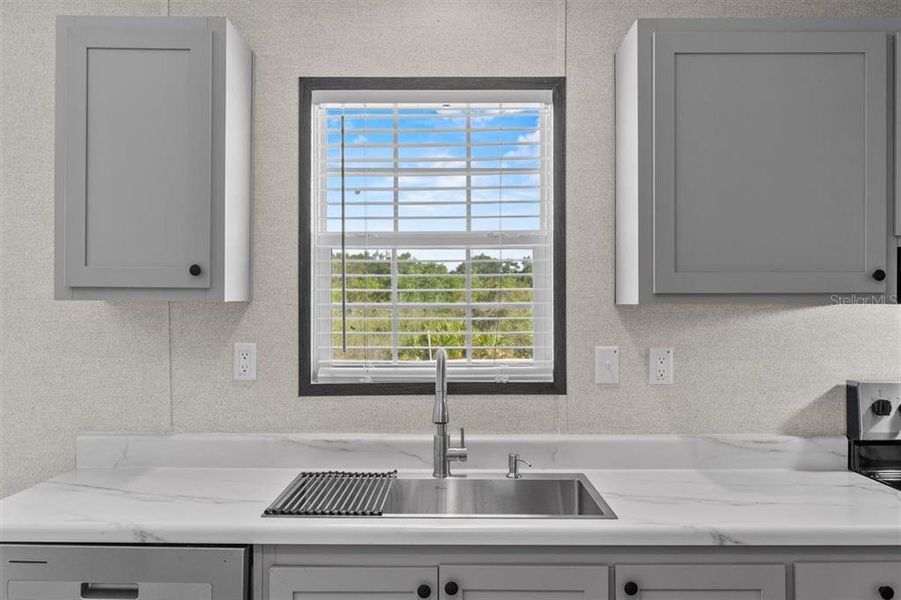 Close-up of interior finishes inside a home in , Fort McCoy (Image 12).
