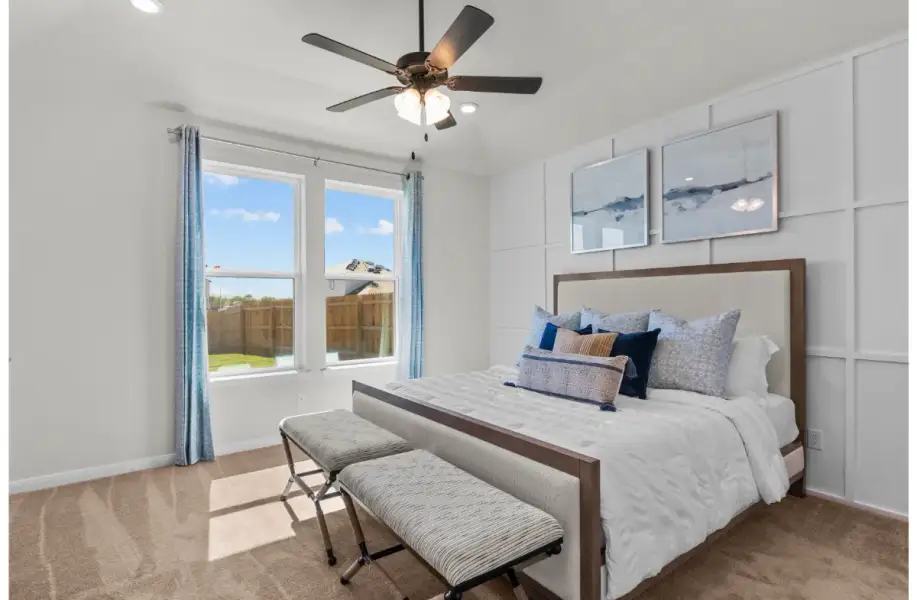 Furnished interior view inside a new home in Morgan Meadows, San Antonio (Image 6).