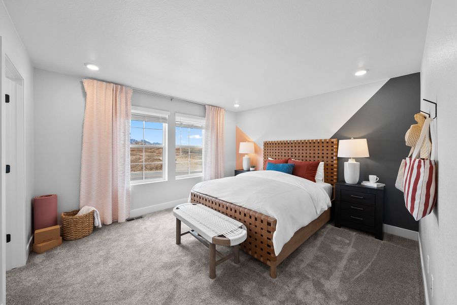 Representative furnished interior of a home built from the Backcountry by Taylor Morrison in Trailstone Townhomes - The Westerly Collection, Arvada (Image 14).