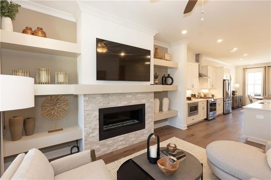 Furnished interior view inside a new home in Waterside Condos, Peachtree Corners (Image 2).