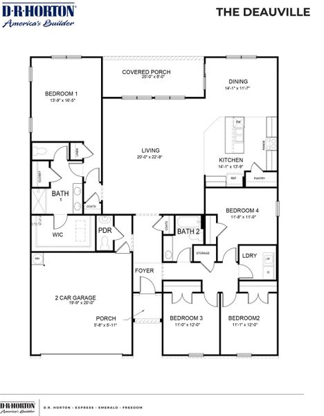 2D floor plan layout of this home in Timberwalk, Cookeville, TN (Image 4). 2D floor plan layout of this home in Timberwalk, Cookeville, TN (Image 4).