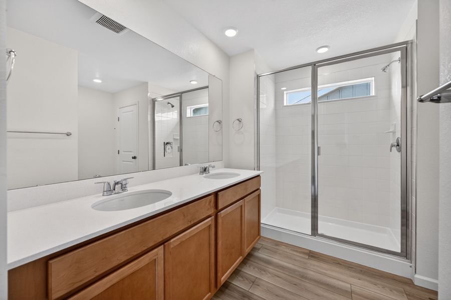 Furnished interior view inside a new home in Sky Ranch, Aurora (Image 5).