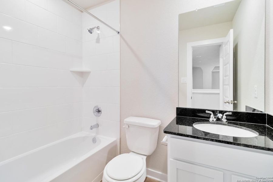 Furnished interior view inside a new home in Hunters Ranch, San Antonio (Image 3). Furnished interior view inside a new home in Hunters Ranch, San Antonio (Image 3).