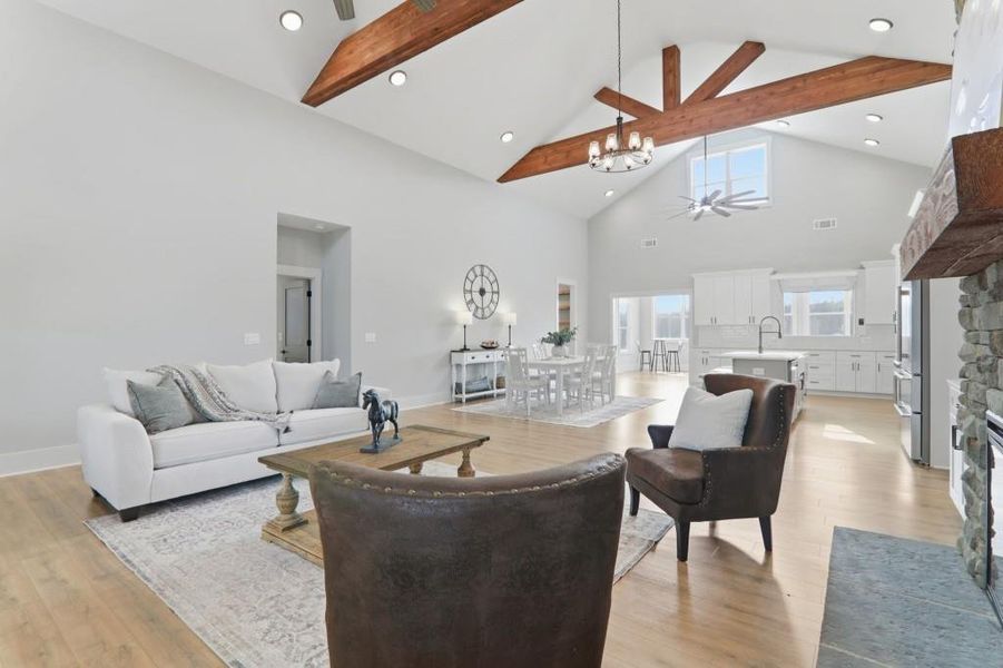 Furnished interior view inside a new home in , Senoia (Image 57).