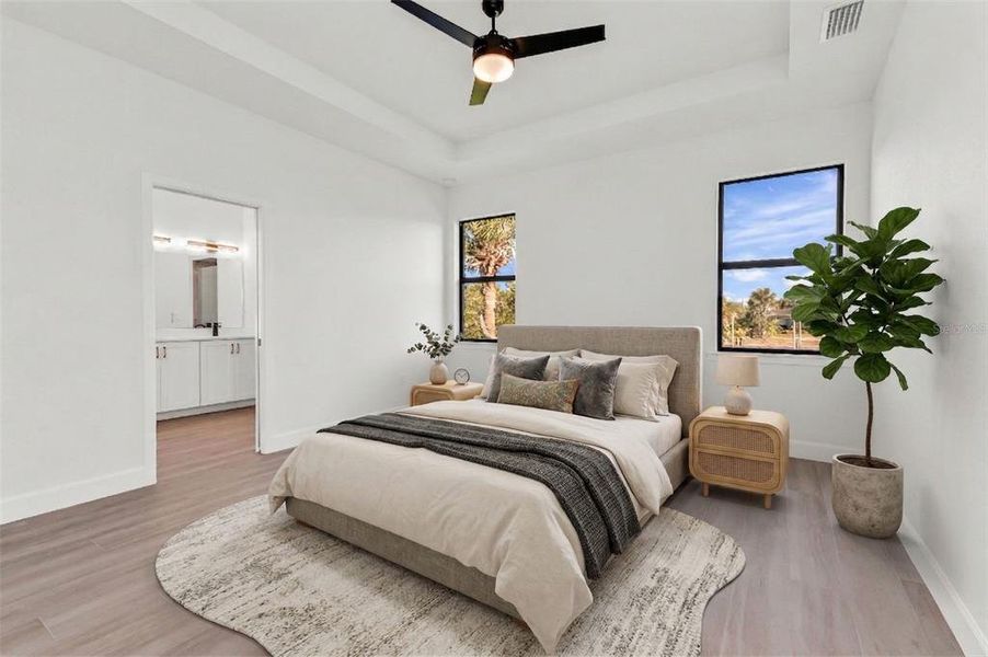 Furnished interior view inside a new home in , Port Charlotte (Image 9). Furnished interior view inside a new home in , Port Charlotte (Image 9).