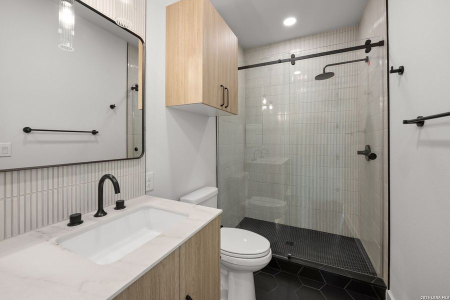 Furnished interior view inside a new home in , New Braunfels (Image 8).