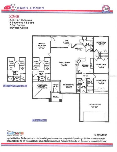 2D floor plan layout of this home in North Port, North Port, FL (Image 1).