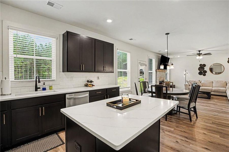 Furnished interior view inside a new home in , Monticello (Image 9).
