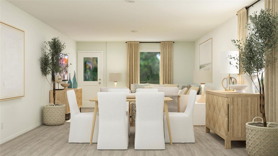 Furnished interior view inside a new home in Sila, Huffman (Image 4).