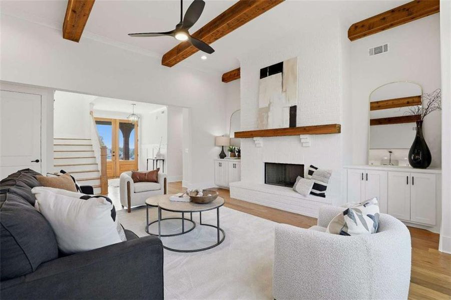 Furnished interior view inside a new home in , Newnan (Image 11).