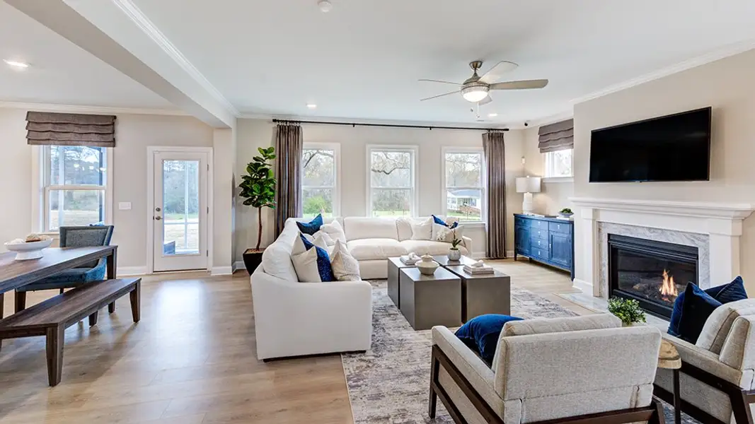 Furnished interior view inside a new home in Radford Glen, Wake Forest (Image 4).