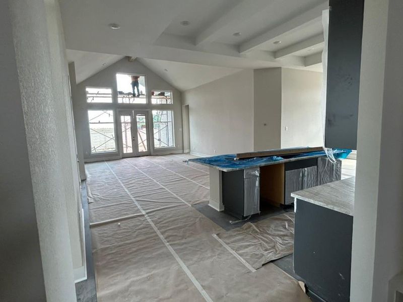 In-progress construction of a new home in The Grove at Blackhawk, Pflugerville, TX (Image 34).