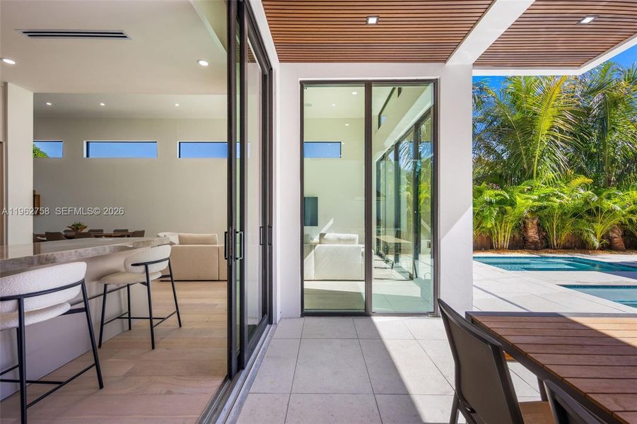 Exterior details and patio area of a home in , Miami (Image 48).