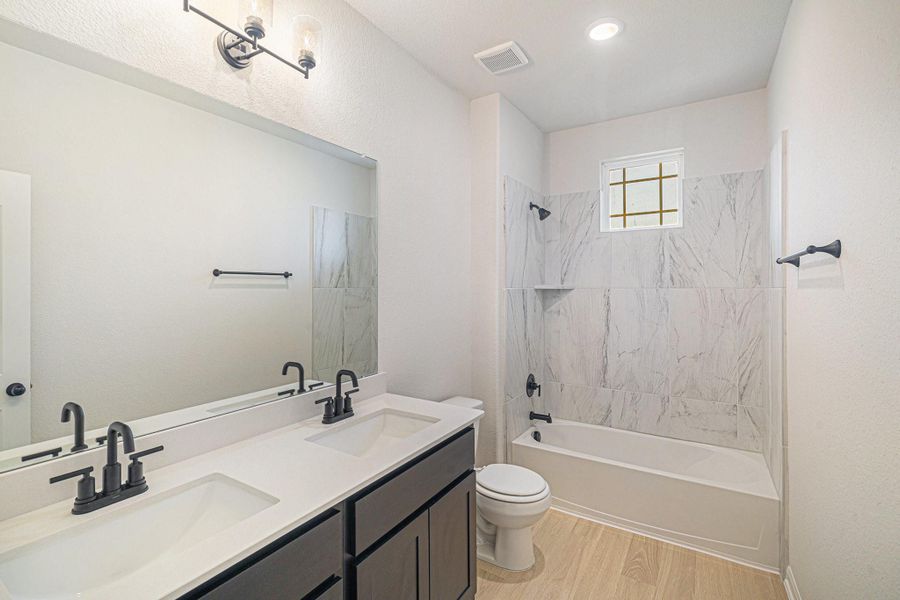 Furnished interior view inside a new home in Rose Hill Estates, Willis (Image 7). Furnished interior view inside a new home in Rose Hill Estates, Willis (Image 7).