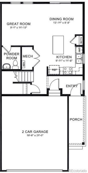2D floor plan layout of this home in Ellston Park, Colorado Springs, CO (Image 2). 2D floor plan layout of this home in Ellston Park, Colorado Springs, CO (Image 2).
