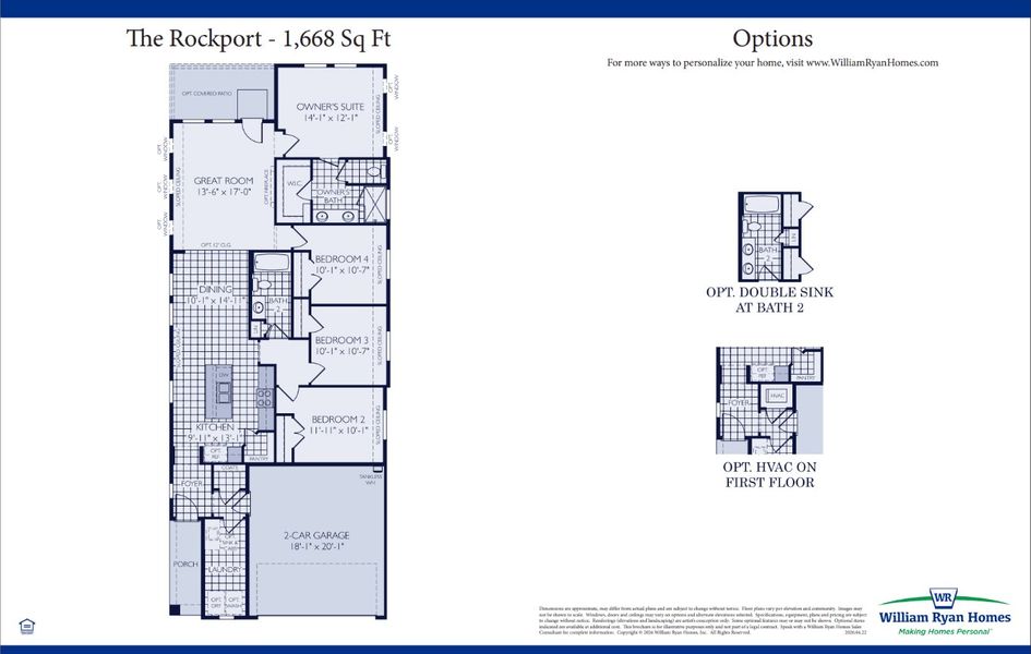 2D floor plan layout of this home in Creekside, Royse City, TX (Image 4).