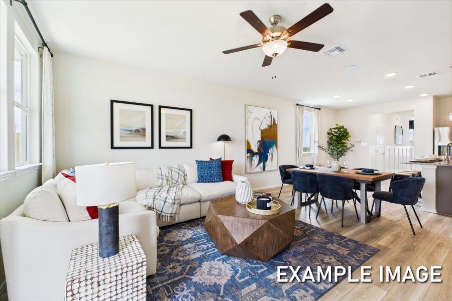 Representative furnished interior of a home built from the The Brazos E by Davidson Homes LLC in Heartland, Heartland (Image 5).