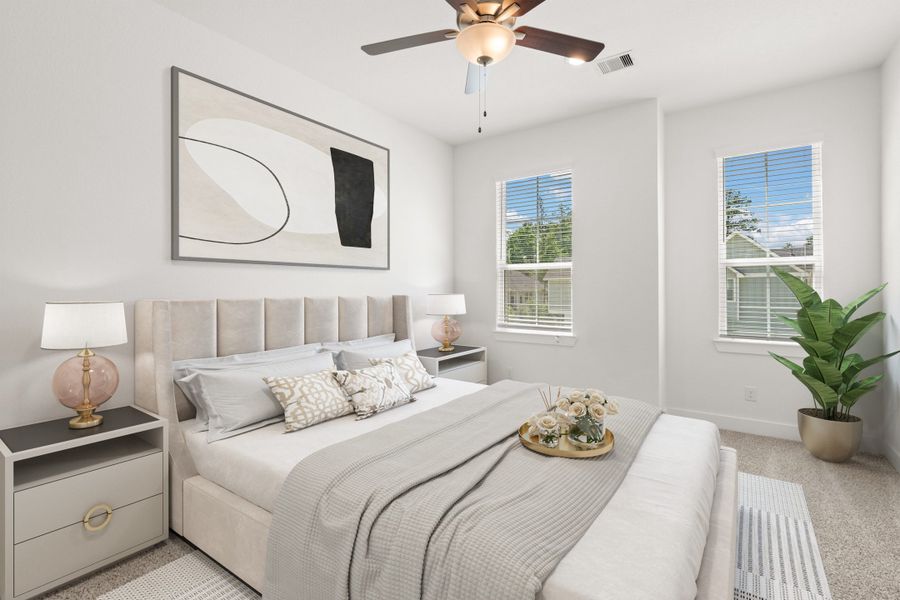 Furnished interior view inside a new home in Meridiana, Manvel (Image 8).