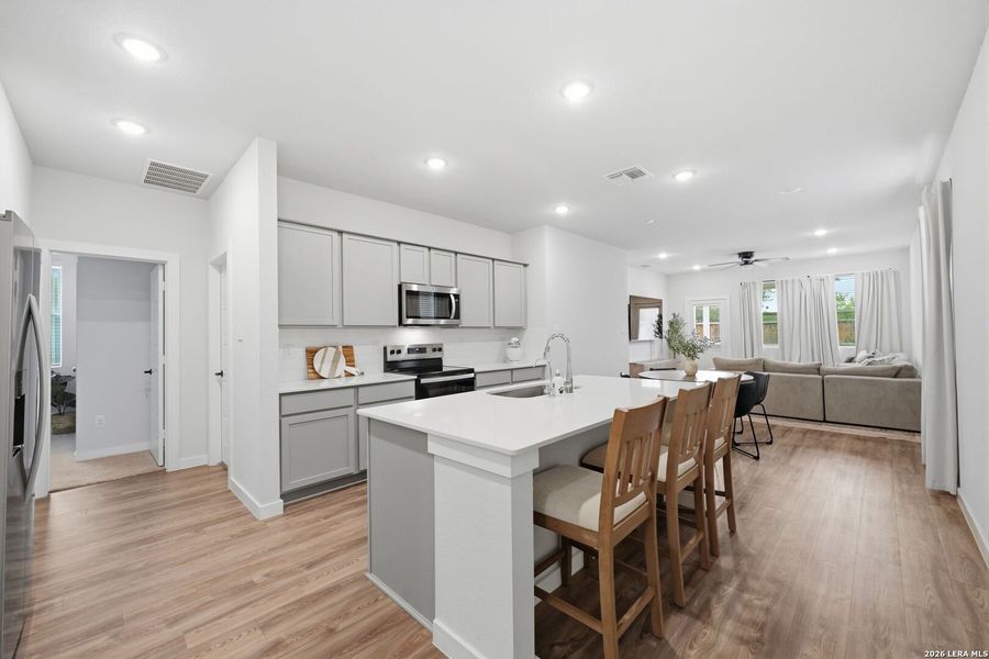 Furnished interior view inside a new home in Spring Creek, San Antonio (Image 15).
