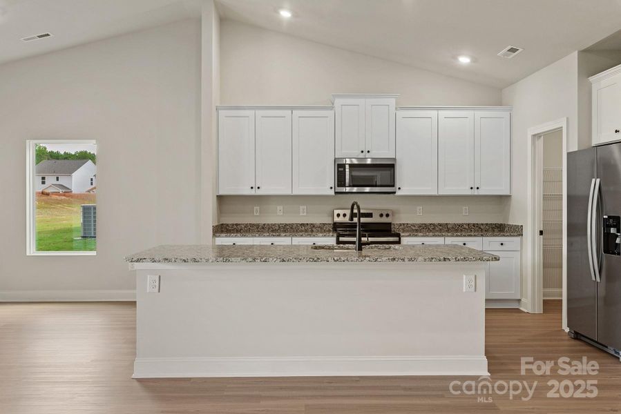 Furnished interior view inside a new home in Ascot Woods, Charlotte (Image 7).