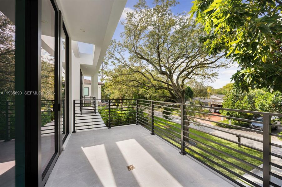 Exterior details and patio area of a home in , South Miami (Image 36).