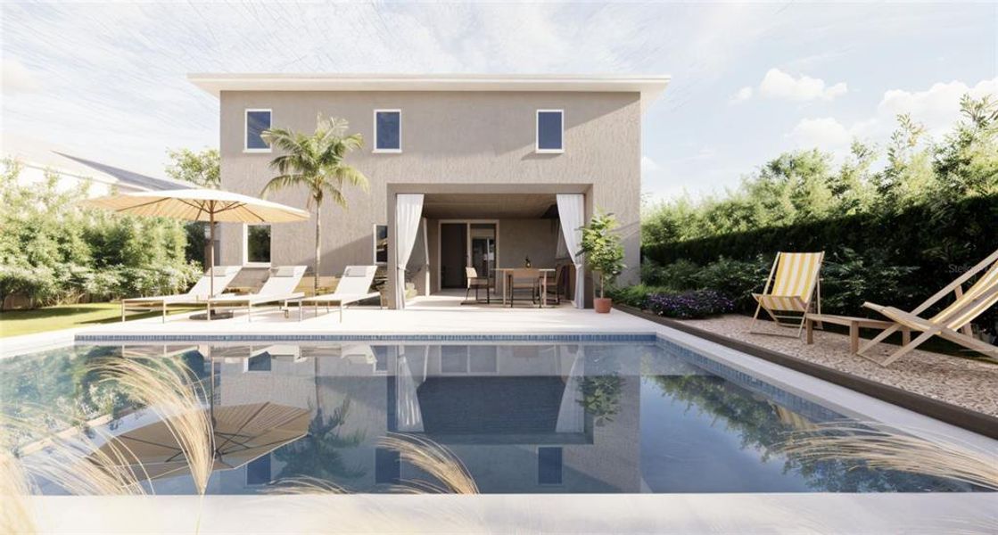 Exterior details and patio area of a home in , Lady Lake (Image 12).