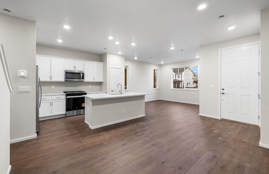 Furnished interior view inside a new home in Painted Prairie, Aurora (Image 12).