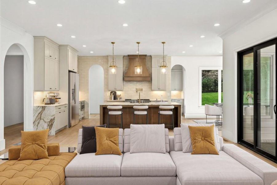 Furnished interior view inside a new home in , Marietta (Image 3).