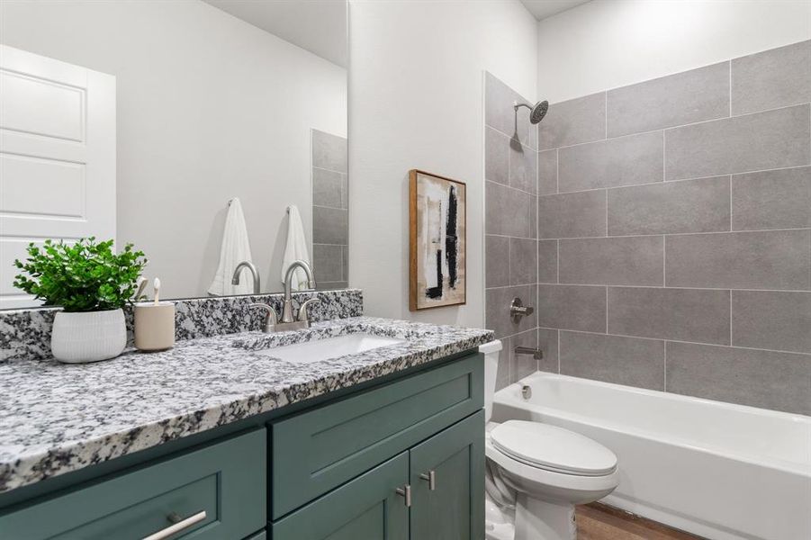 Furnished interior view inside a new home in Trails of Fossil Creek, Fort Worth (Image 9). Furnished interior view inside a new home in Trails of Fossil Creek, Fort Worth (Image 9).