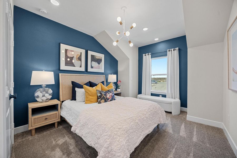 Representative furnished interior of a home built from the The Cameron by Westin Homes in Flora - 60', Hutto (Image 27).