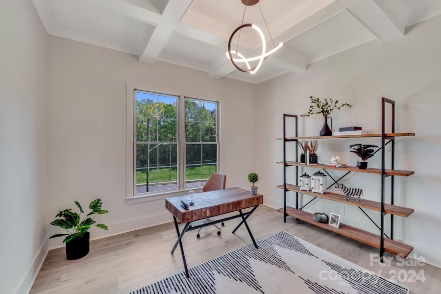 Furnished interior view inside a new home in , Charlotte (Image 28).