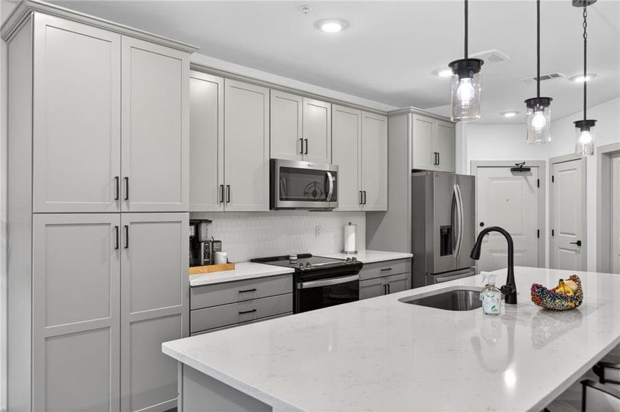 Furnished interior view inside a new home in Gatherings® at Herrington, Cumming (Image 8).