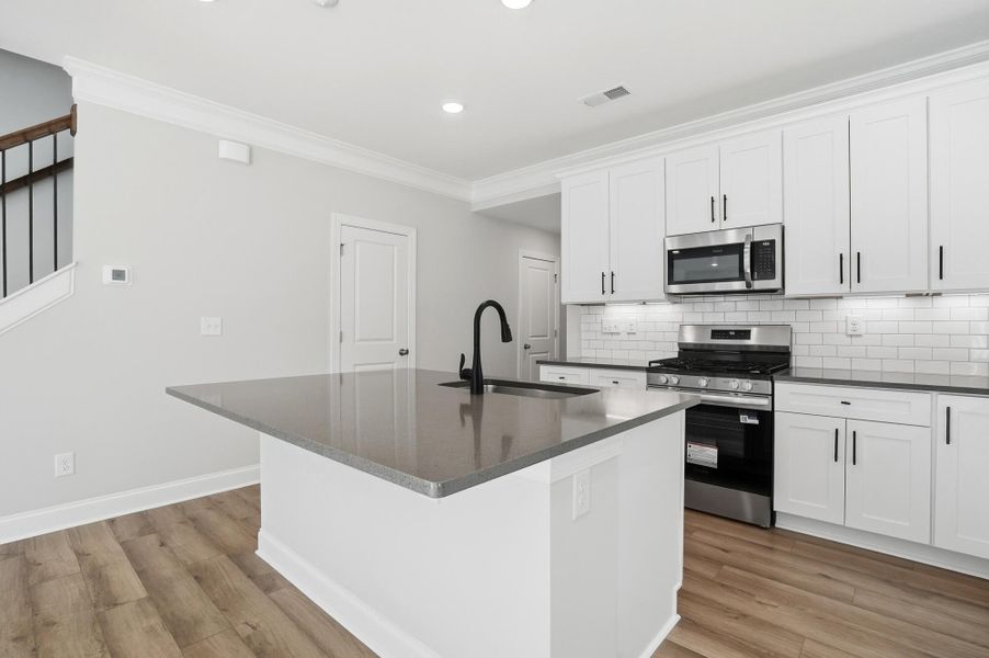 Furnished interior view inside a new home in Harrisburg Village Townhomes, Harrisburg (Image 13). Furnished interior view inside a new home in Harrisburg Village Townhomes, Harrisburg (Image 13).