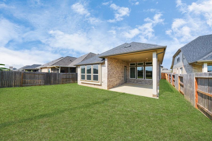 Exterior details and patio area of a home in Amira: Premier Collection, Tomball (Image 2).