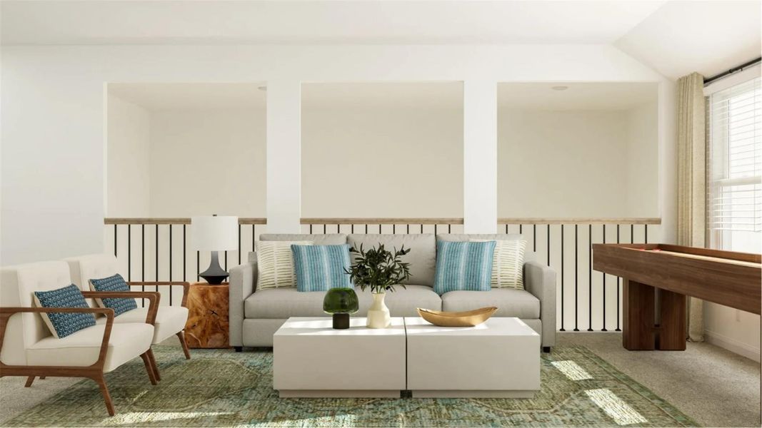 Furnished interior view inside a new home in Lively Ranch: Brookstone Collection, Georgetown (Image 13).