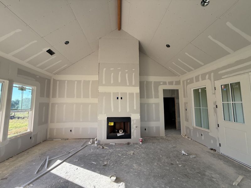 In-progress construction of a new home in Oak Water Ranch, Granbury, TX (Image 19).
