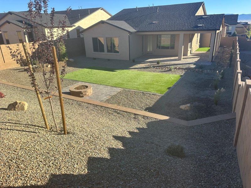 Exterior details and patio area of a home in Horizon at The Dells, Prescott (Image 2). Exterior details and patio area of a home in Horizon at The Dells, Prescott (Image 2).