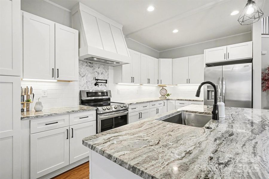 Furnished interior view inside a new home in , Clover (Image 34).