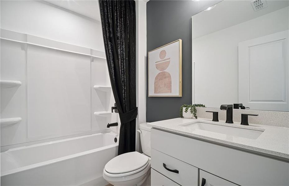 Furnished interior view inside a new home in Rose Creek, Cumming (Image 40). Furnished interior view inside a new home in Rose Creek, Cumming (Image 40).