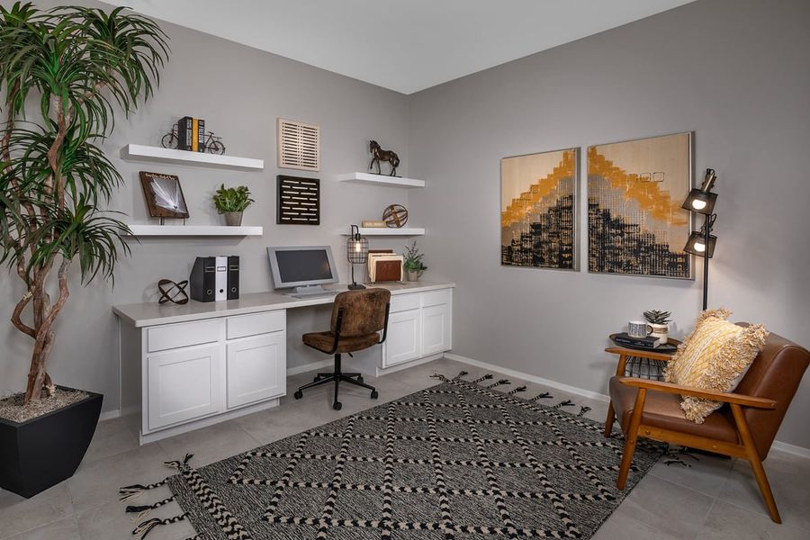 Representative furnished interior of a home built from the Plan 2212 by KB Home in Entrada Del Toro at Rancho Sahuarita, Sahuarita (Image 5).